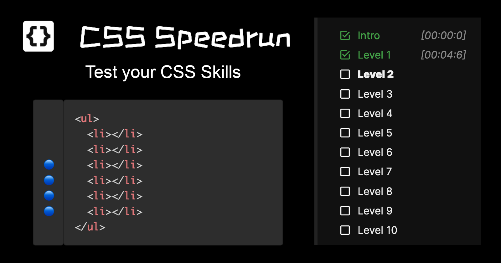 css-speedrun.netlify.app image